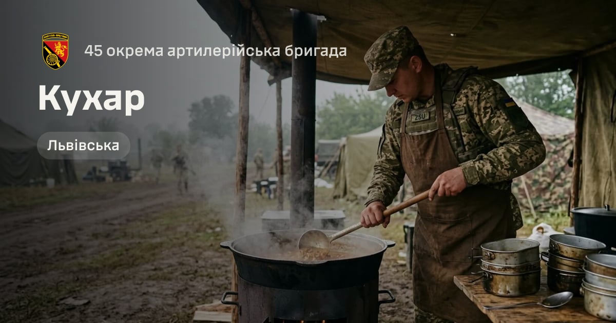 Кухар — 45 окрема артилерійська бригада