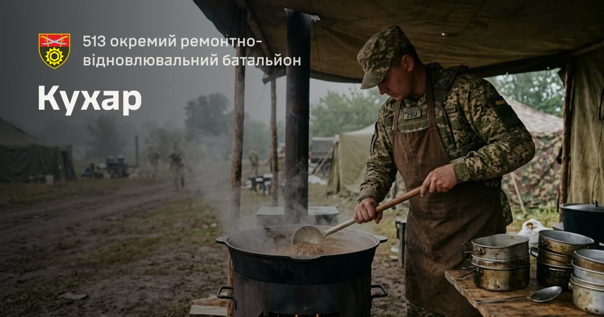 Кухар — 513 окремий ремонтно-відновлювальний батальйон