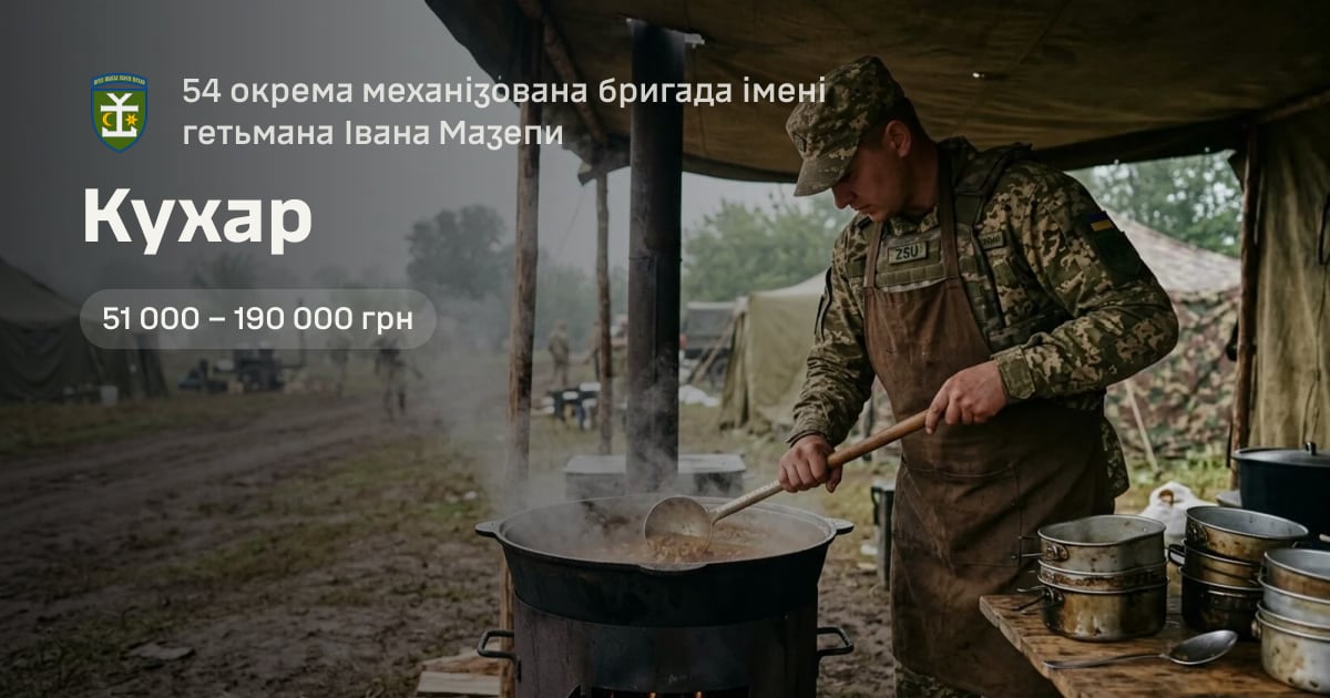 Кухар — 54 окрема механізована бригада імені гетьмана Івана Мазепи