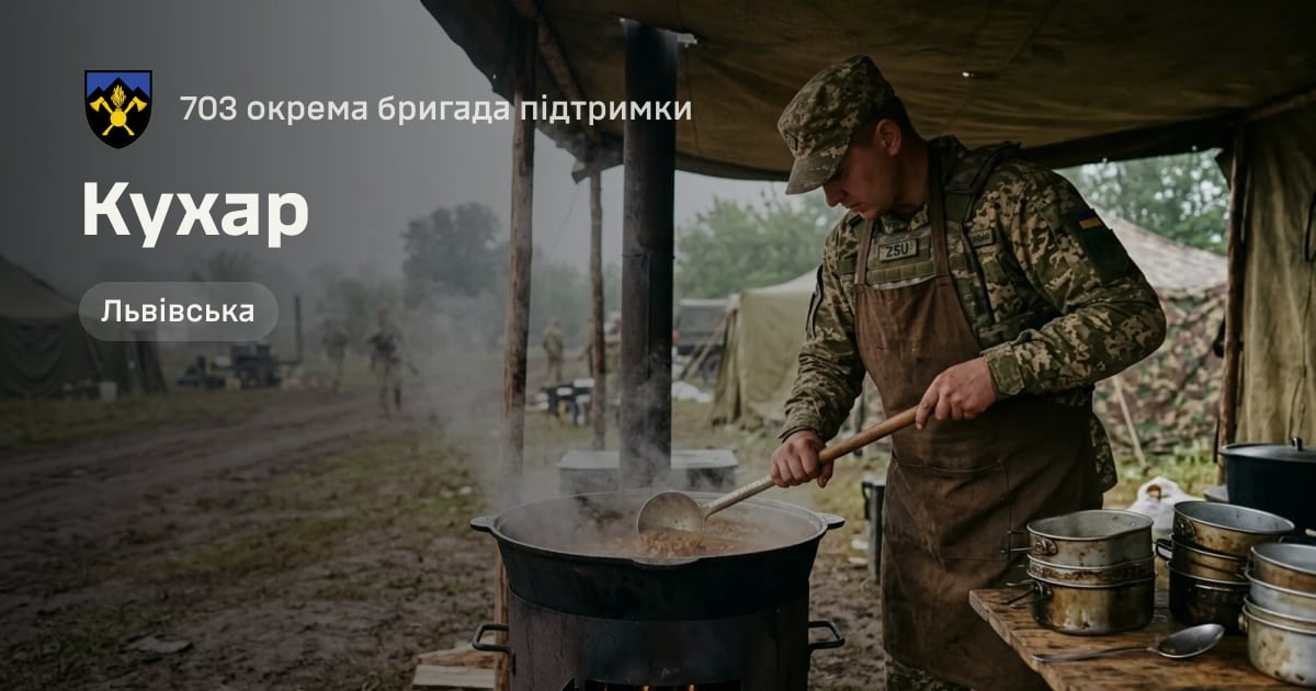 Кухар — 703 окрема бригада підтримки