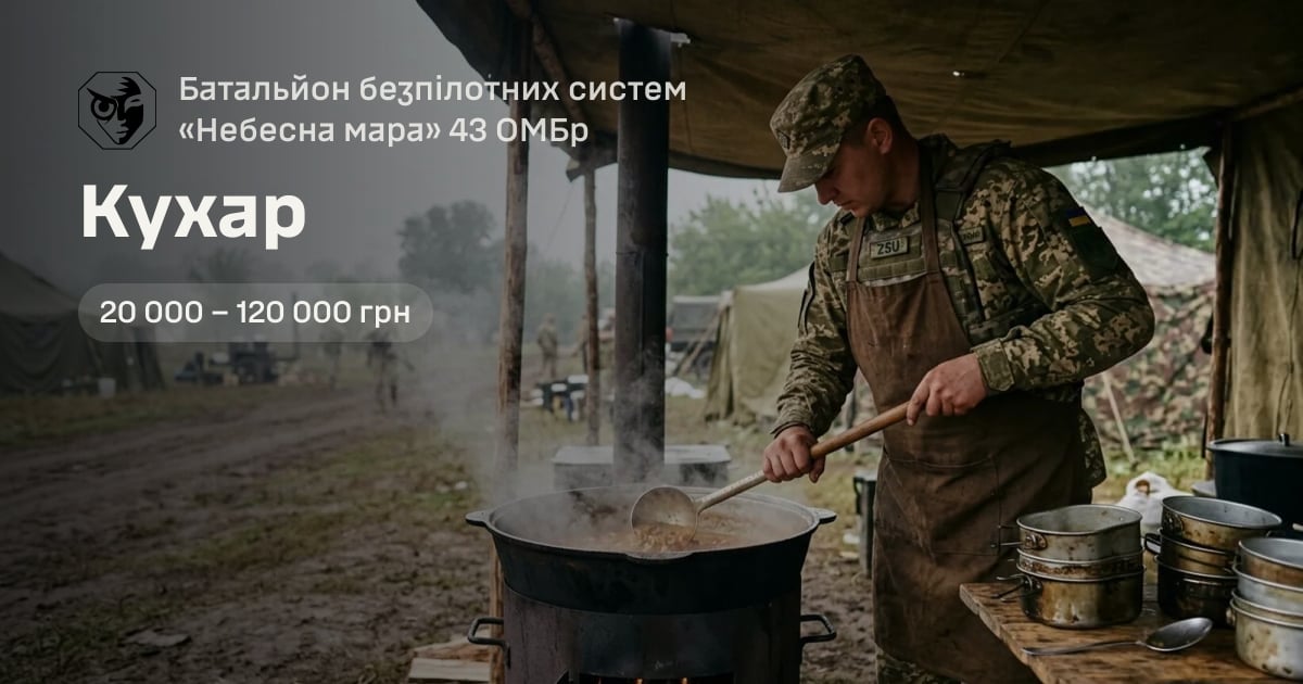 Кухар — Батальйон безпілотних систем «Небесна мара» 43 ОМБр