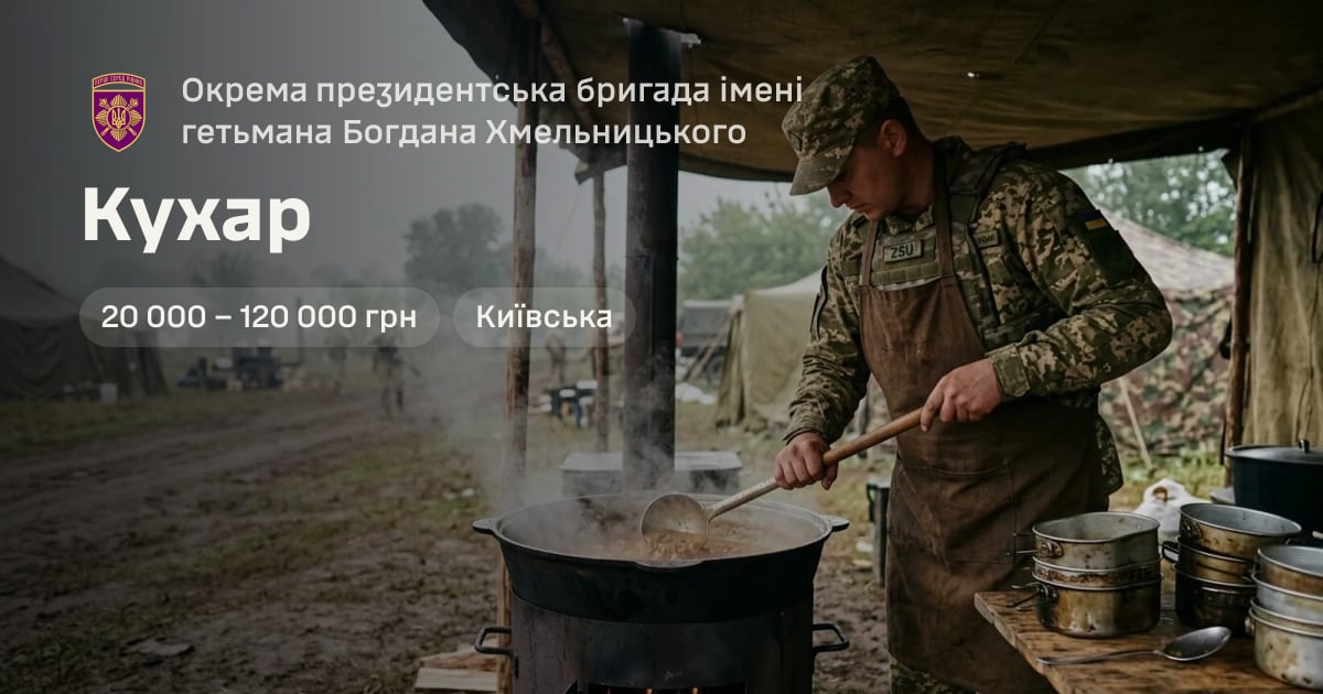 Кухар — Окрема президентська бригада імені гетьмана Богдана Хмельницького