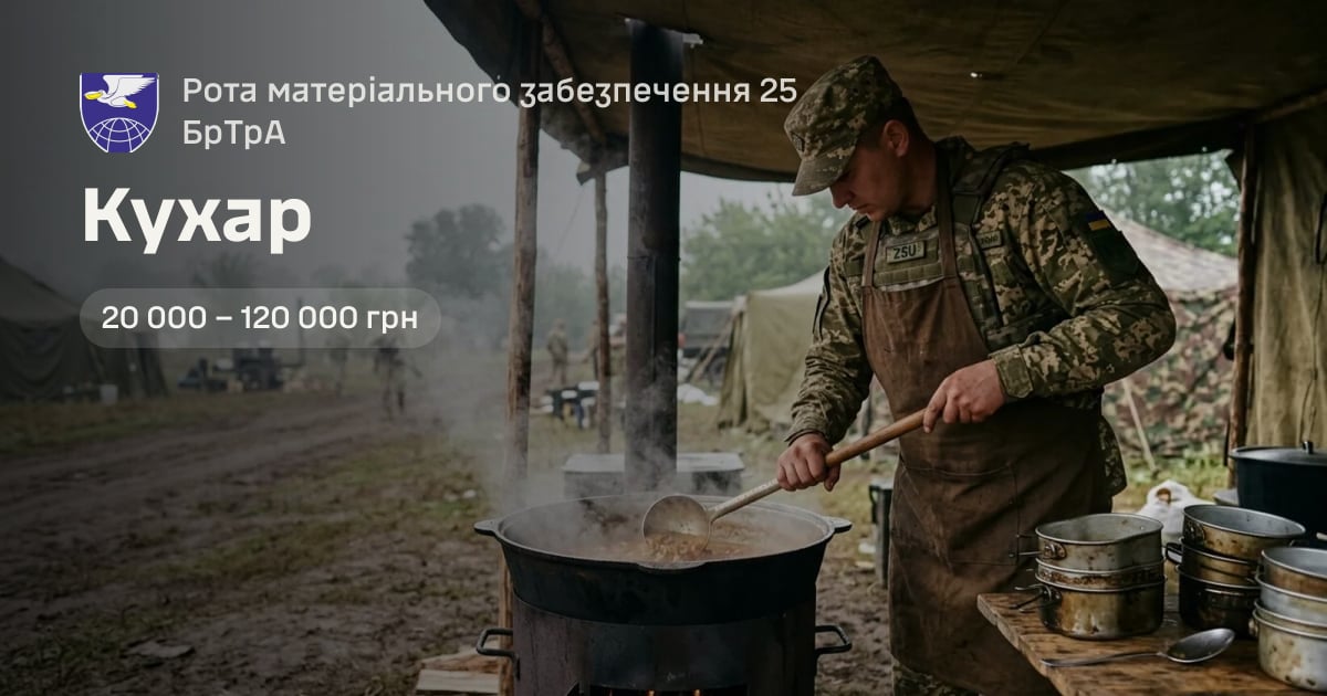 Кухар — Рота матеріального забезпечення 25 БрТрА