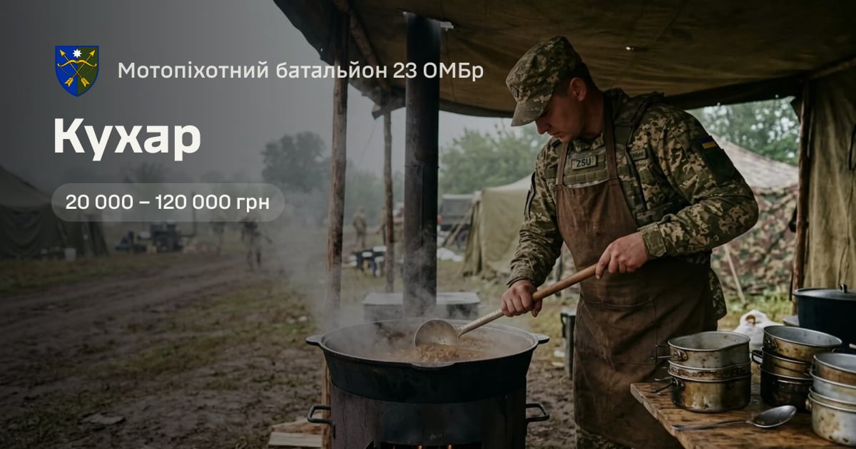 Кухар — Мотопіхотний батальйон 23 ОМБр
