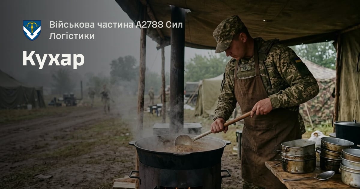 Кухар — Військова частина А2788 Сил Логістики