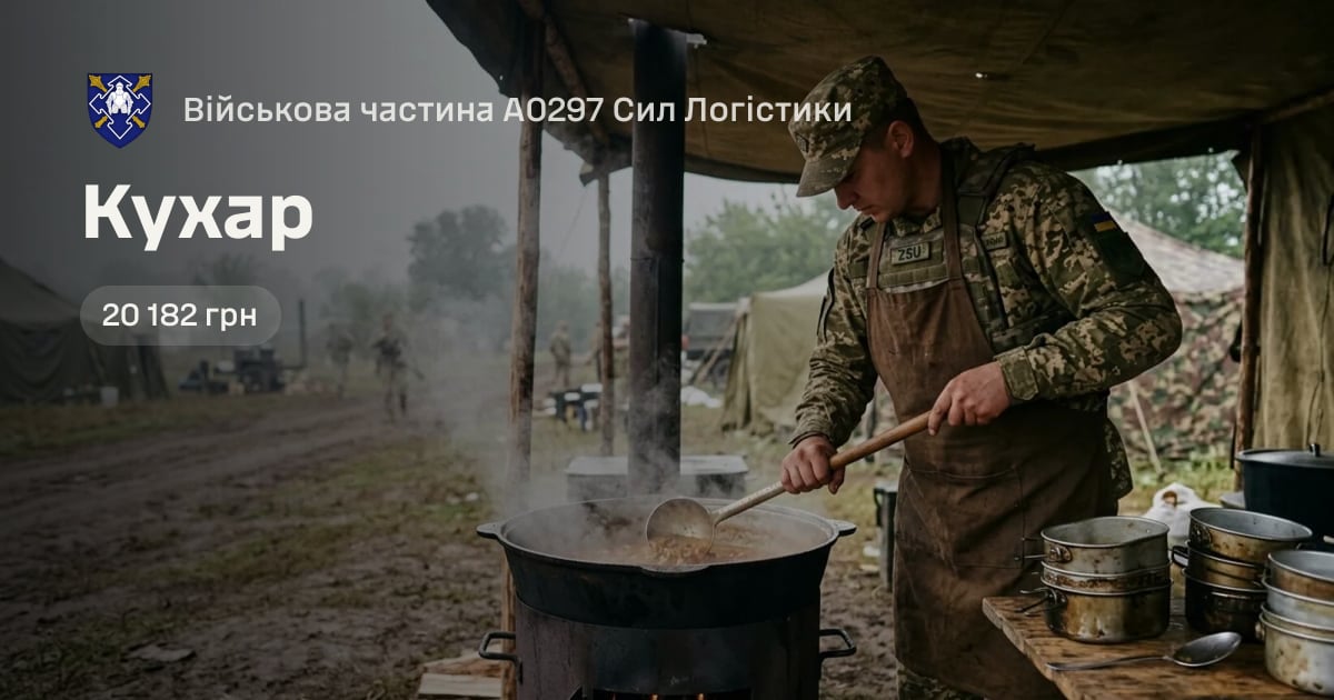 Кухар — Військова частина А0297 Сил Логістики