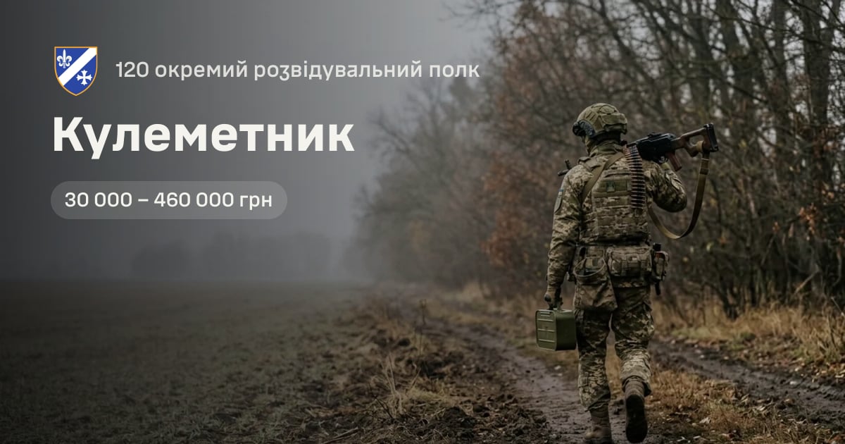 Кулеметник — 120 окремий розвідувальний полк