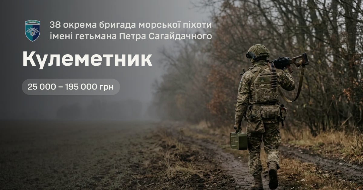 Кулеметник — 38 окрема бригада морської піхоти імені гетьмана Петра Сагайдачного
