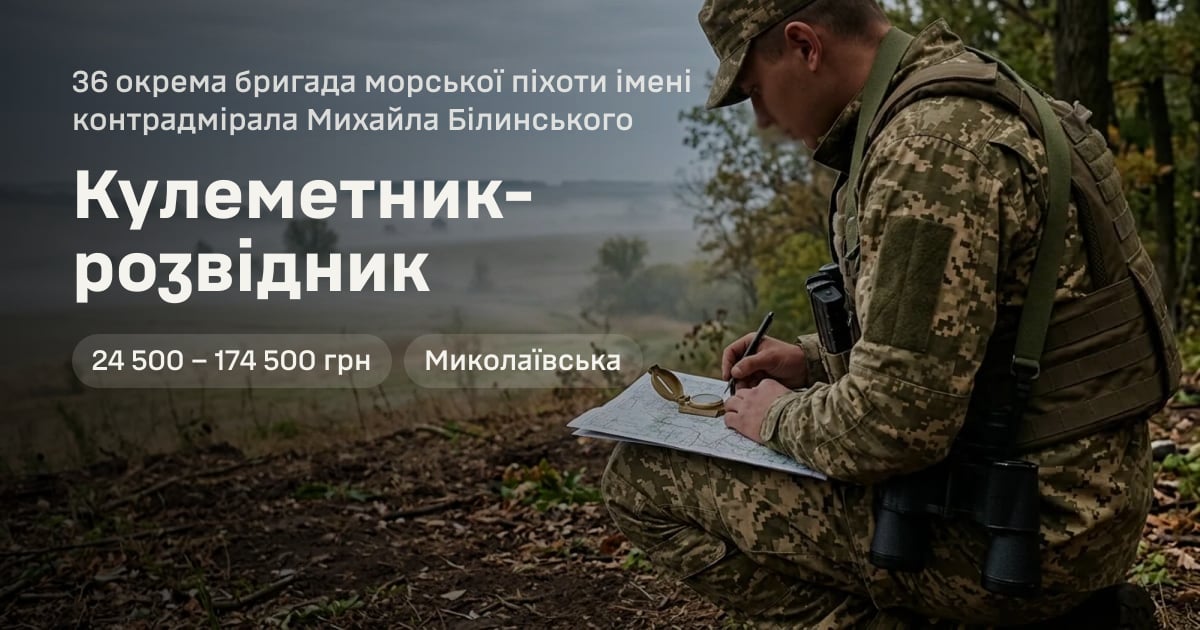 Кулеметник-розвідник — 36 окрема бригада морської піхоти імені контрадмірала Михайла Білинського
