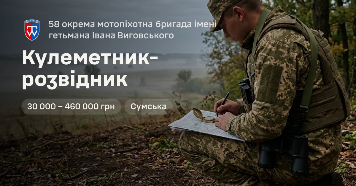Кулеметник-розвідник — 58 окрема мотопіхотна бригада імені гетьмана Івана Виговського