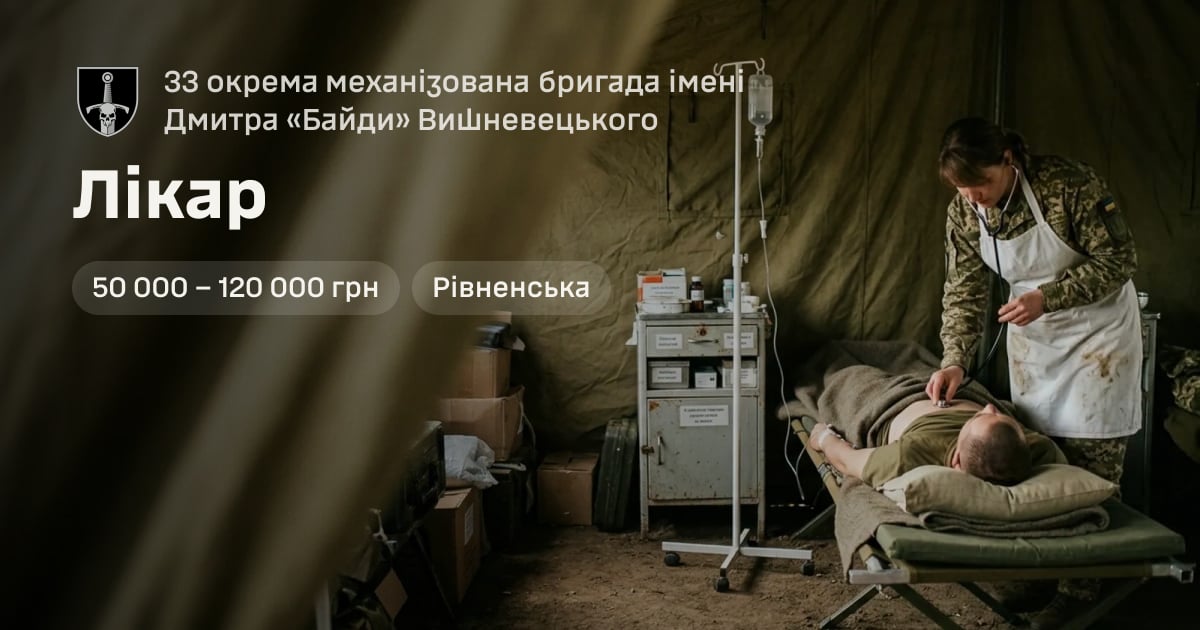 Лікар — 33 окрема механізована бригада імені Дмитра «Байди» Вишневецького
