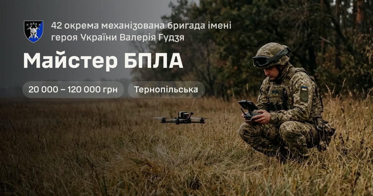 Майстер БПЛА — 42 окрема механізована бригада імені героя України Валерія Гудзя