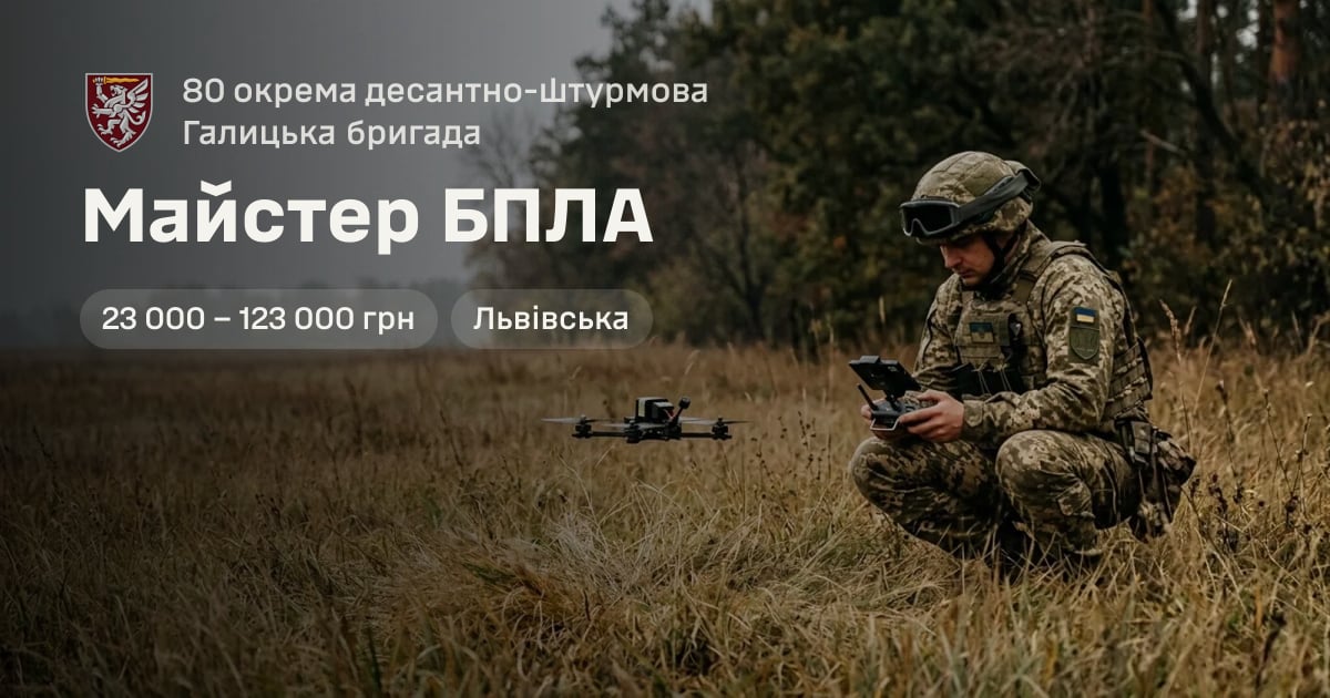 Майстер БПЛА — 80 окрема десантно-штурмова Галицька бригада