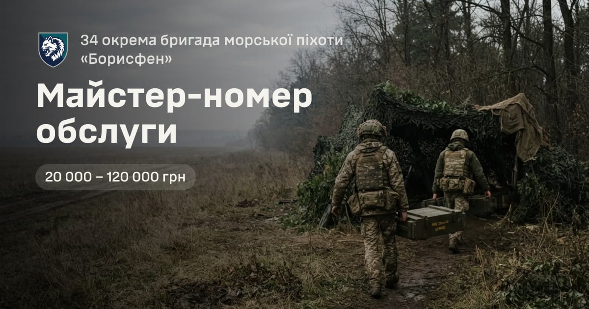 Майстер-номер обслуги — 34 окрема бригада морської піхоти «Борисфен»