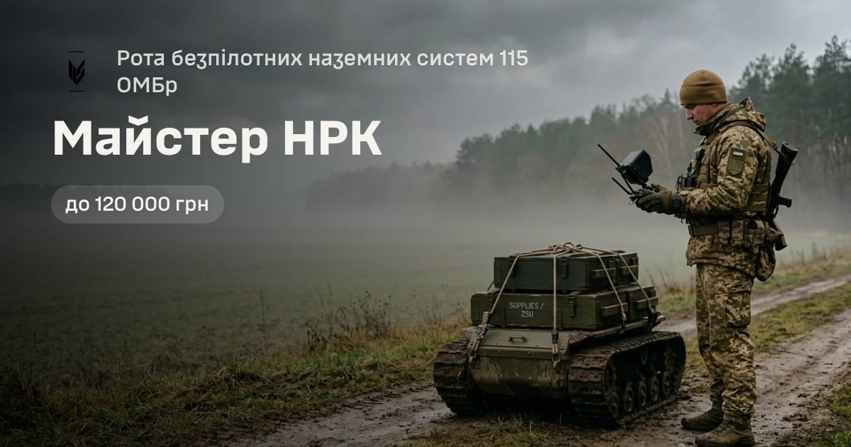 Майстер НРК — Рота безпілотних наземних систем 115 ОМБр