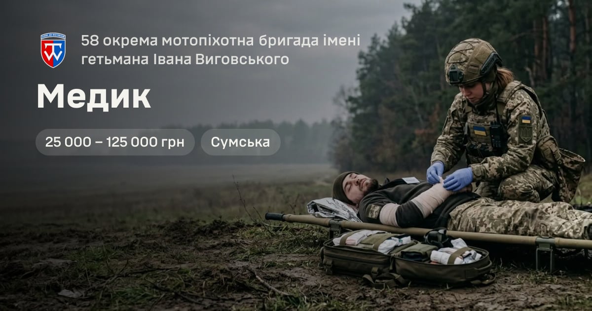 Медик — 58 окрема мотопіхотна бригада імені гетьмана Івана Виговського