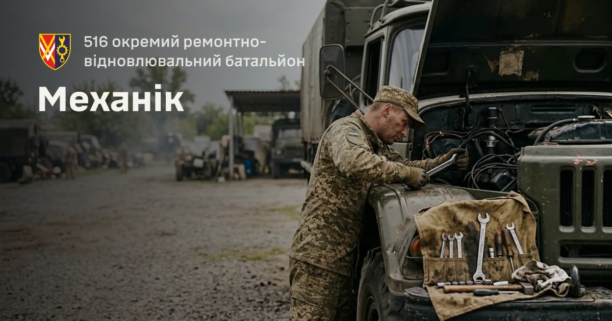Механік — 516 окремий ремонтно-відновлювальний батальйон