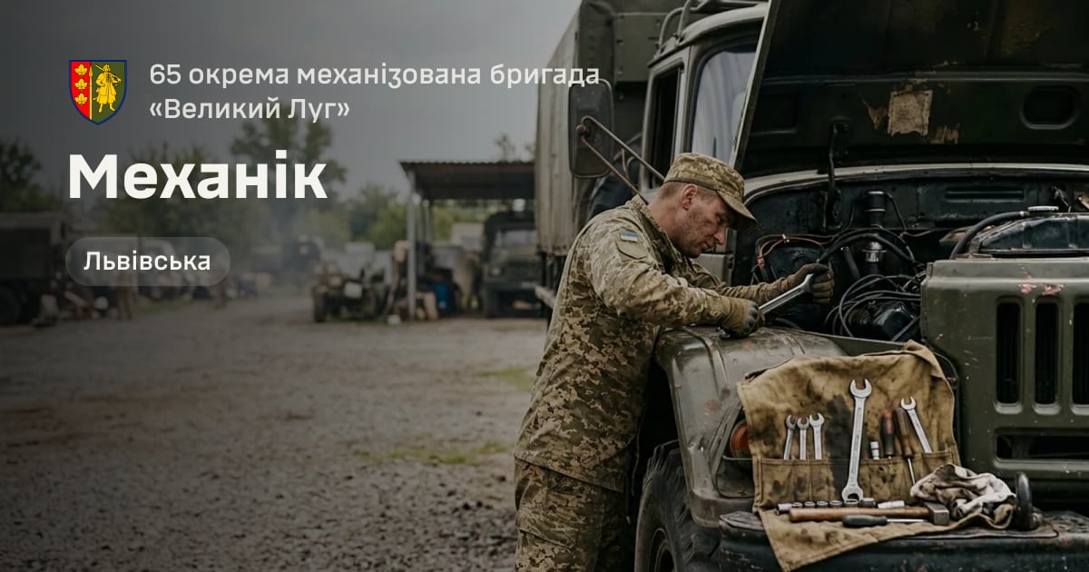 Механік — 65 окрема механізована бригада «Великий Луг»