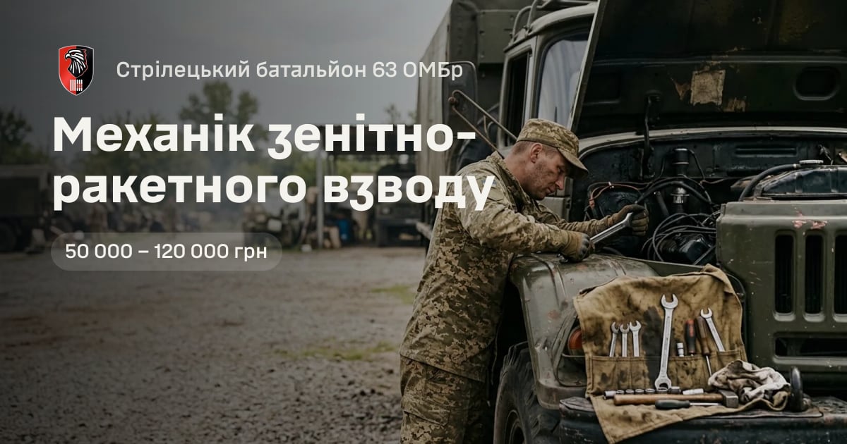 Механік зенітно-ракетного взводу — Стрілецький батальйон 63 ОМБр