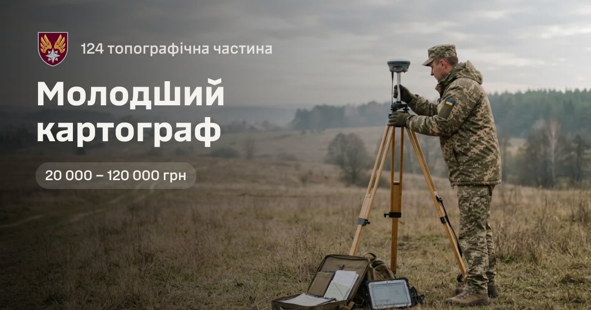 Молодший картограф — 124 топографічна частина