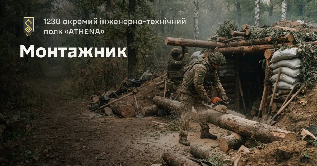 Монтажник — 1230 окремий інженерно-технічний полк «ATHENA»