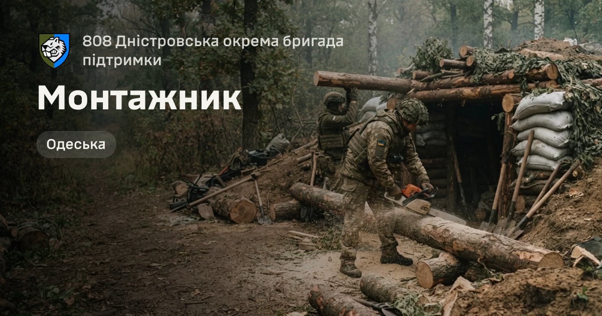 Монтажник — 808 Дністровська окрема бригада підтримки