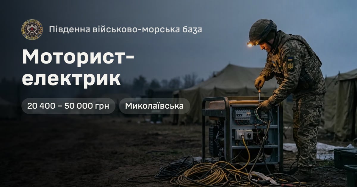 Моторист-електрик — Південна військово-морська база