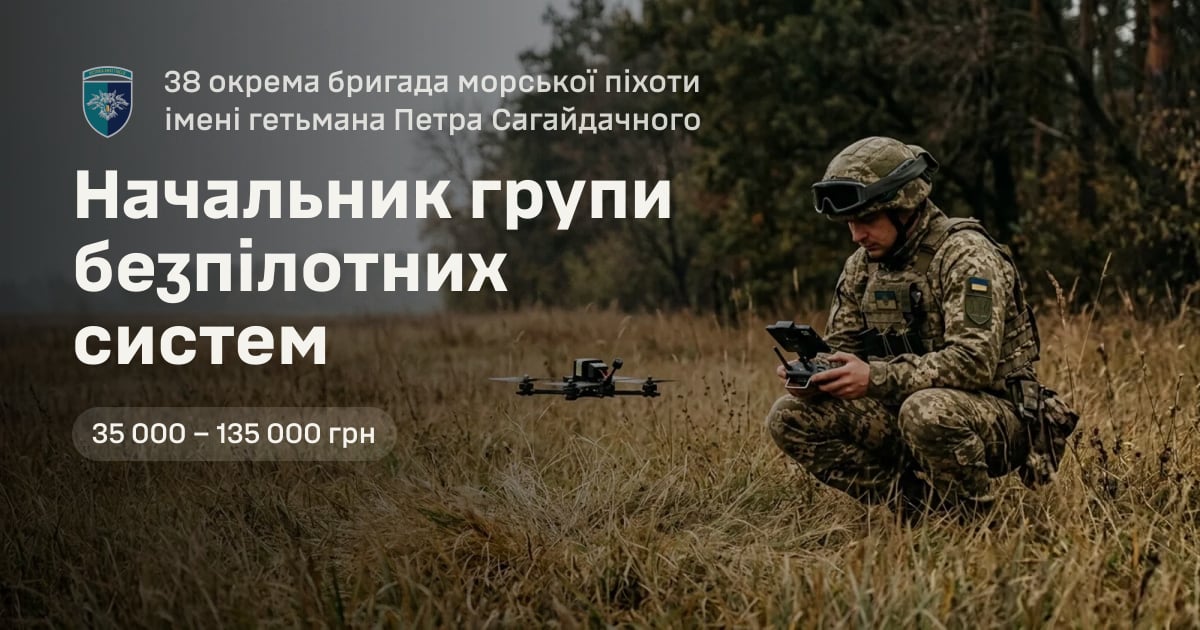 Начальник групи безпілотних систем — 38 окрема бригада морської піхоти імені гетьмана Петра Сагайдачного