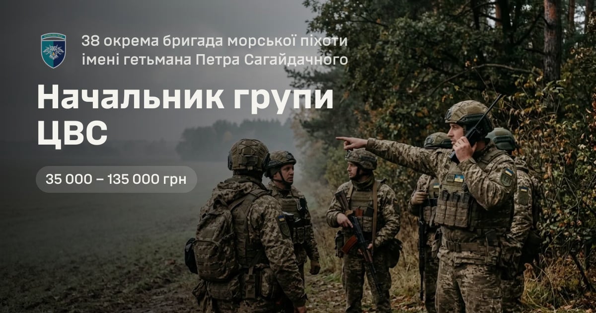 Начальник групи ЦВС — 38 окрема бригада морської піхоти імені гетьмана Петра Сагайдачного