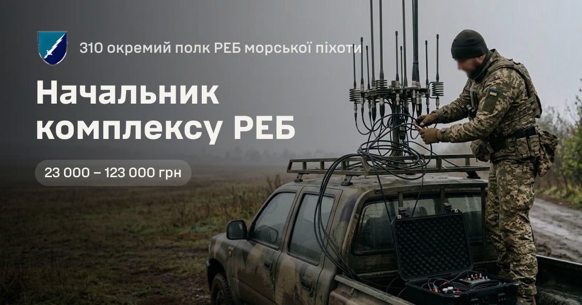 Начальник комплексу РЕБ — 310 окремий полк РЕБ морської піхоти