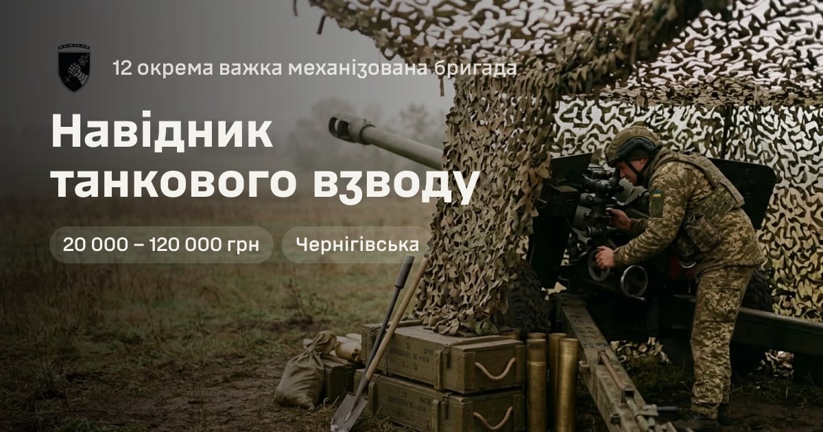 Навідник танкового взводу — 12 окрема важка механізована бригада