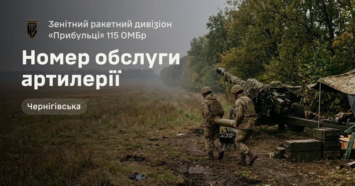 Номер обслуги артилерії — Зенітний ракетний дивізіон «Прибульці» 115 ОМБр