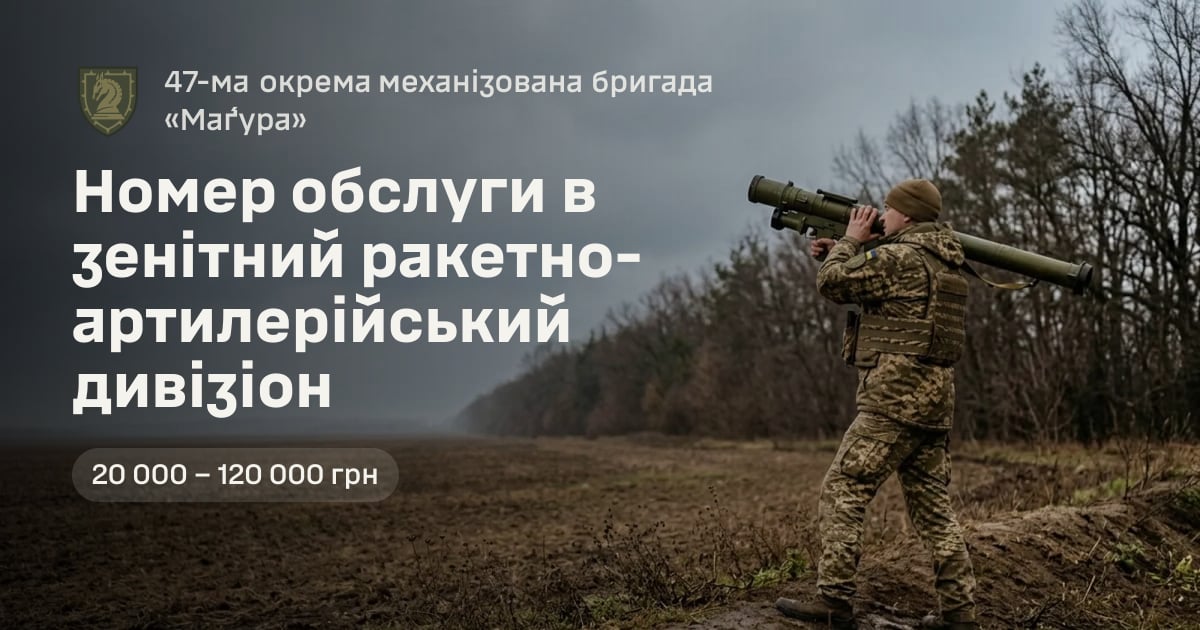 Номер обслуги в зенітний ракетно-артилерійський дивізіон — 47-ма окрема механізована бригада «Ма́ґура»