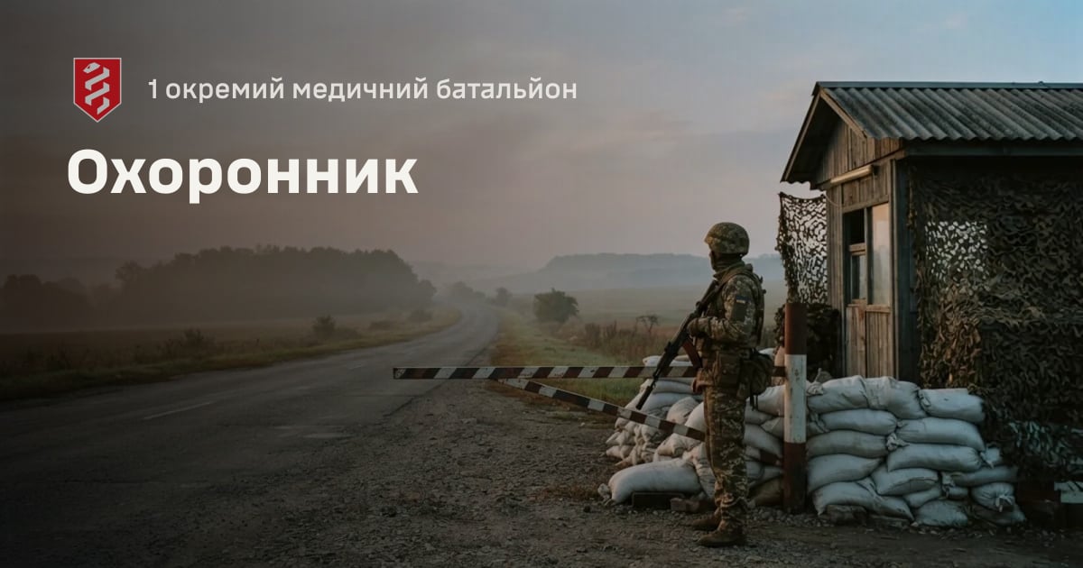 Охоронник — 1 окремий медичний батальйон