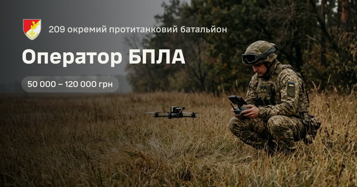 Оператор БПЛА — 209 окремий протитанковий батальйон