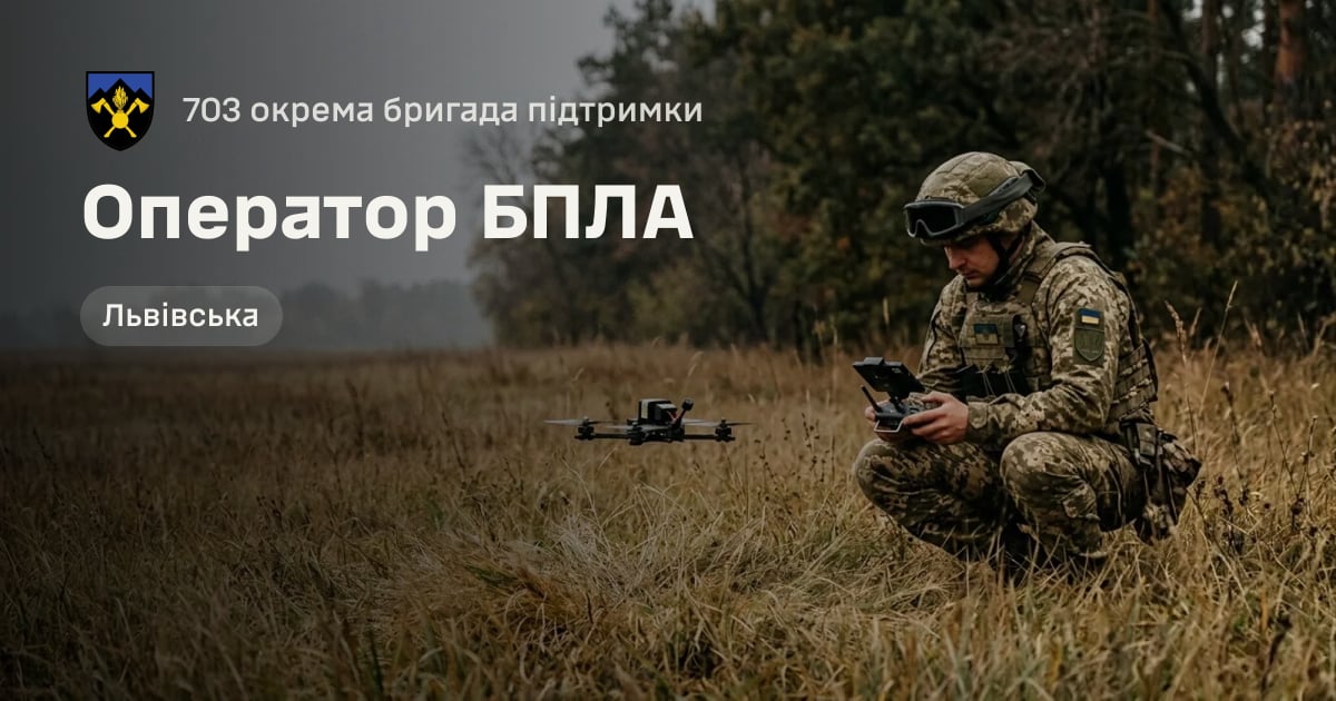 Оператор БПЛА — 703 окрема бригада підтримки