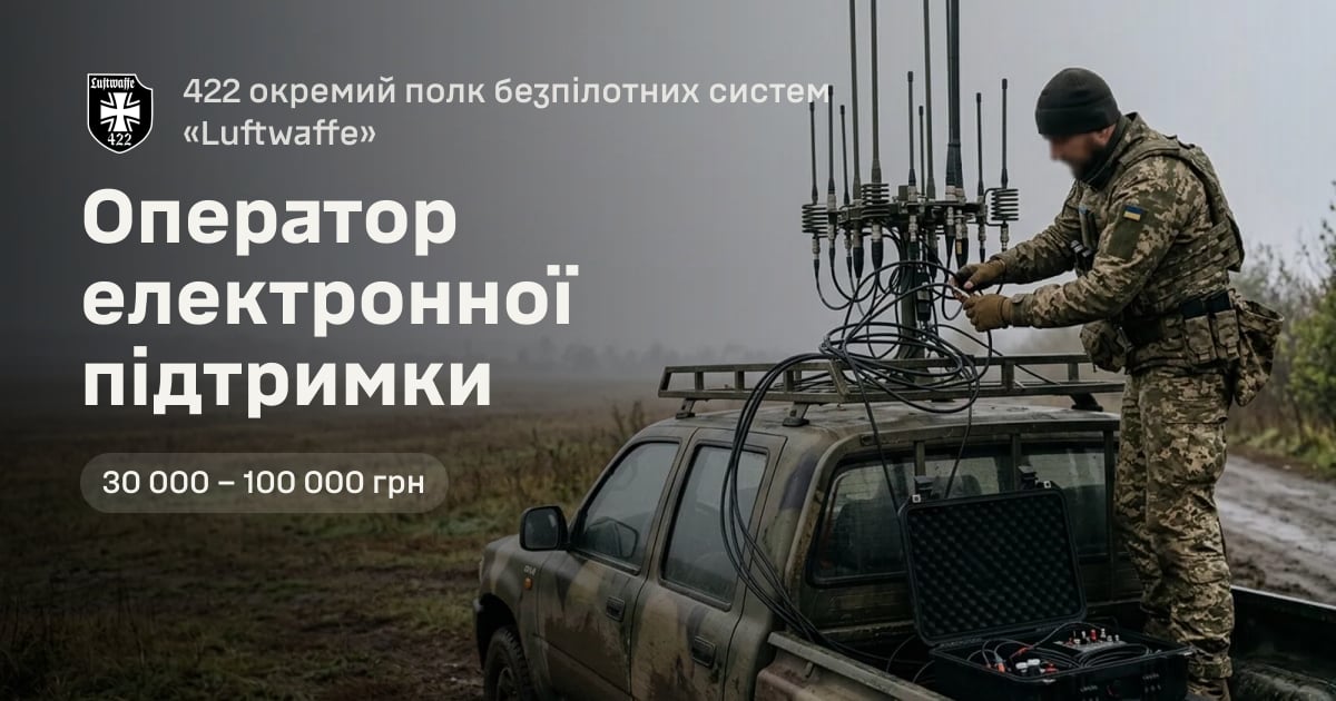Оператор електронної підтримки — 422 окремий полк безпілотних систем «Luftwaffe»