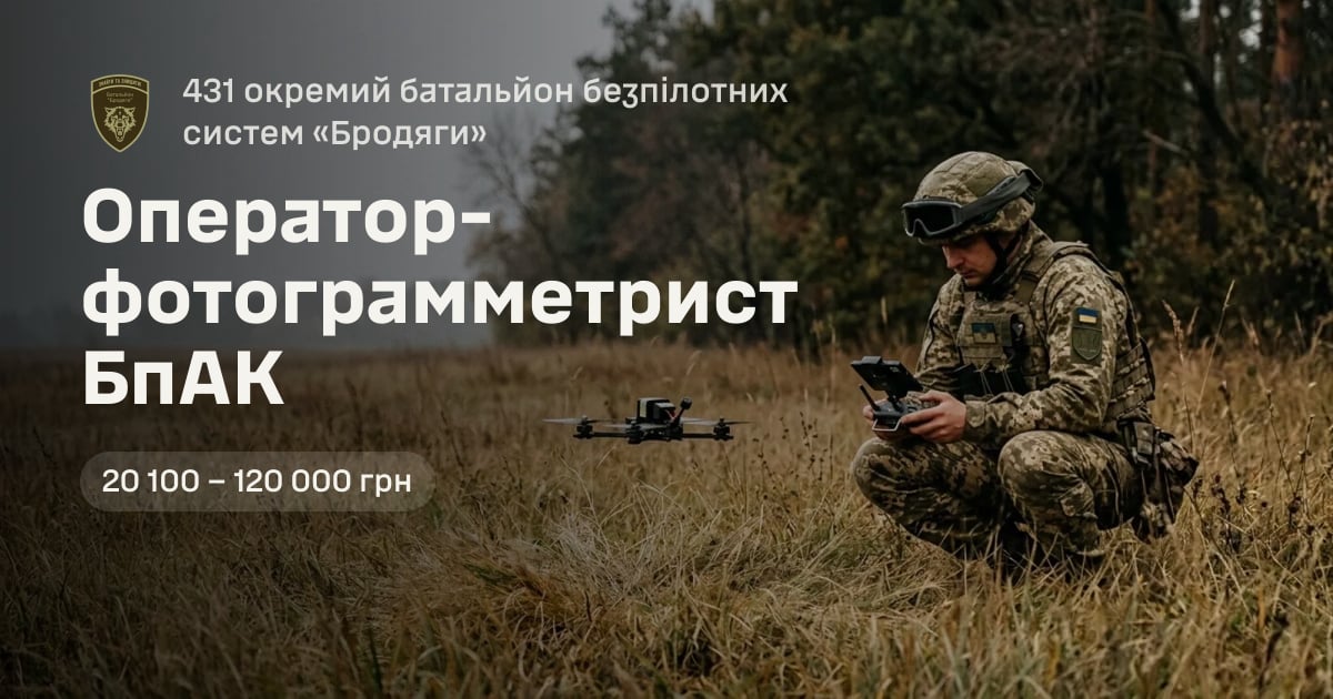 Оператор-фотограмметрист БпАК — 431 окремий батальйон безпілотних систем «Бродяги»