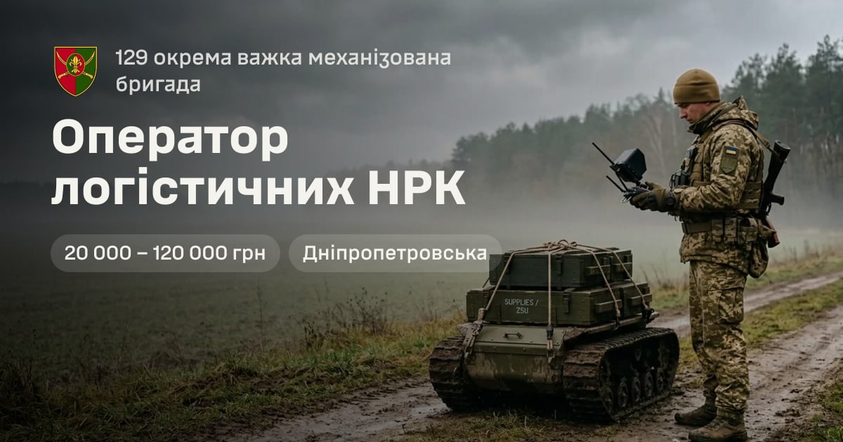 Оператор логістичних НРК — 129 окрема важка механізована бригада