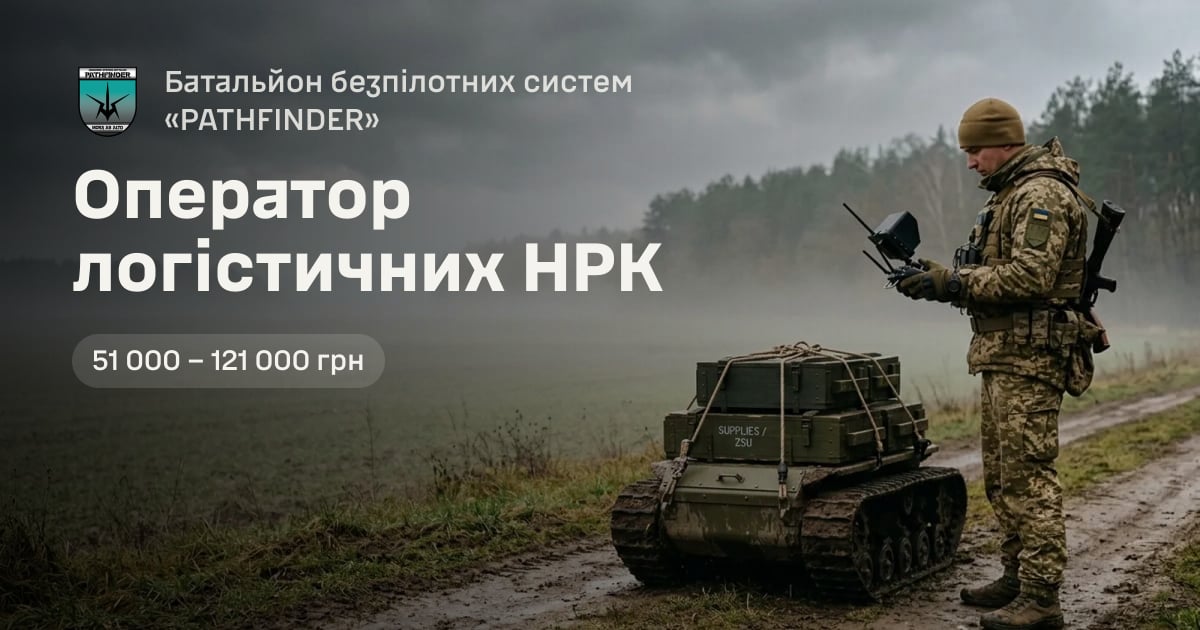 Оператор логістичних НРК — Батальйон безпілотних систем «PATHFINDER»
