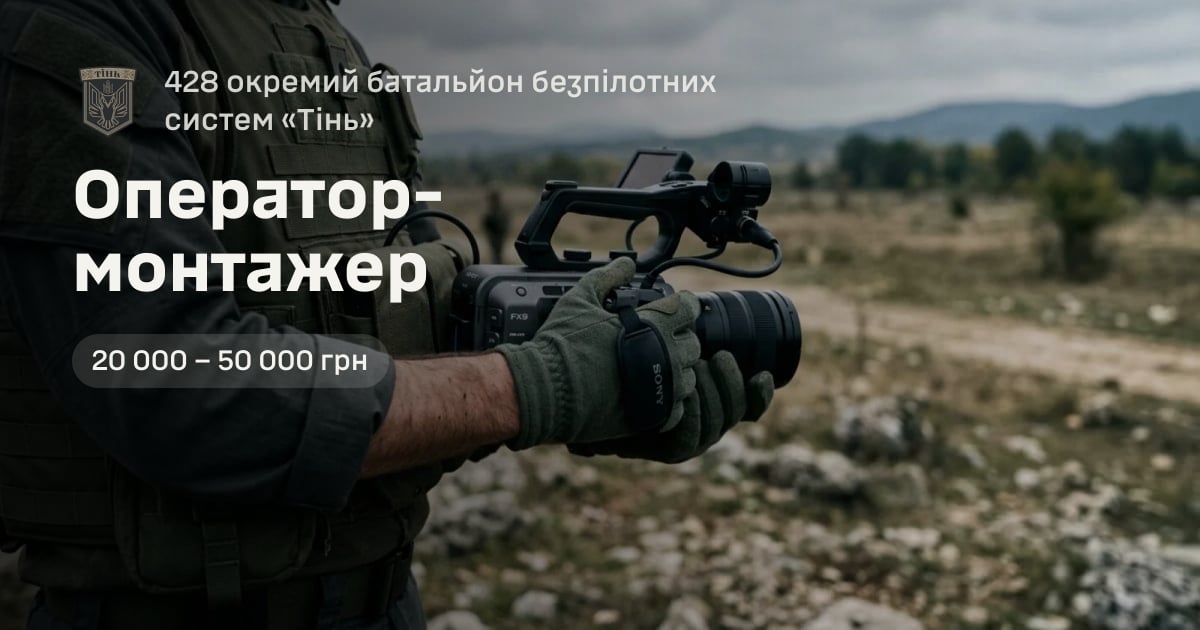 Оператор-монтажер — 428 окремий батальйон безпілотних систем «Тінь»