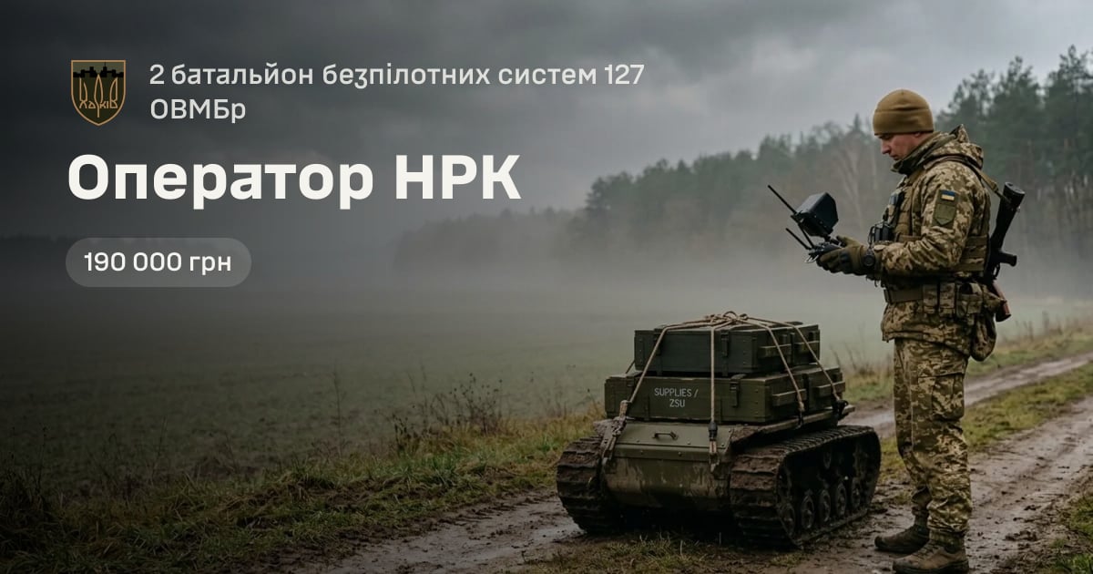 Оператор НРК — 2 батальйон безпілотних систем 127 ОВМБр