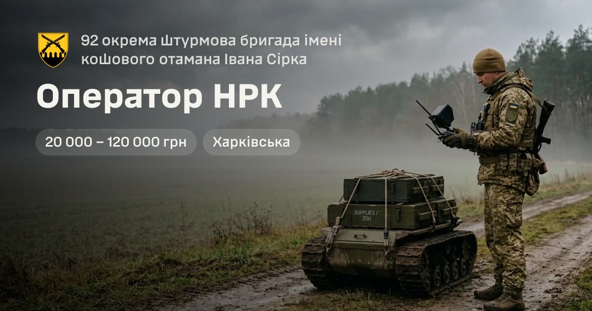 Оператор НРК — 92 окрема штурмова бригада імені кошового отамана Івана Сірка