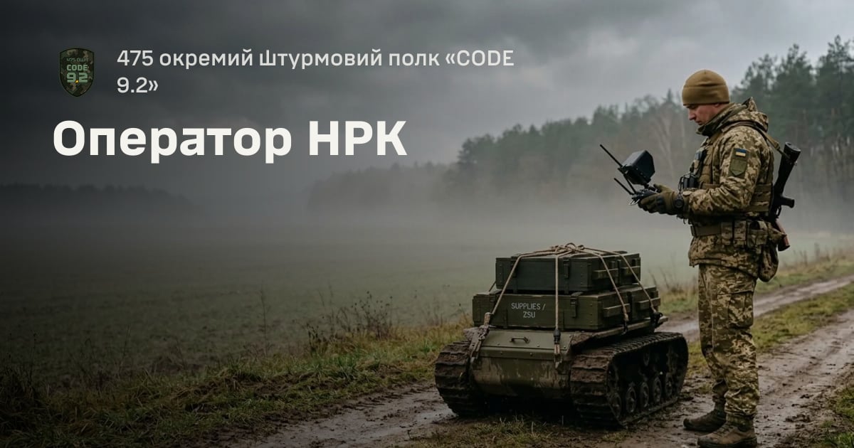 Оператор НРК — 475 окремий штурмовий полк «CODE 9.2»