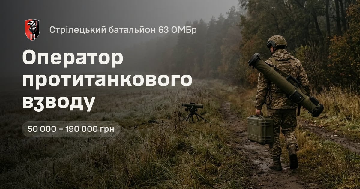 Оператор протитанкового взводу — Стрілецький батальйон 63 ОМБр