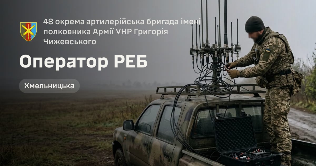 Оператор РЕБ — 48 окрема артилерійська бригада імені полковника Армії УНР Григорія Чижевського