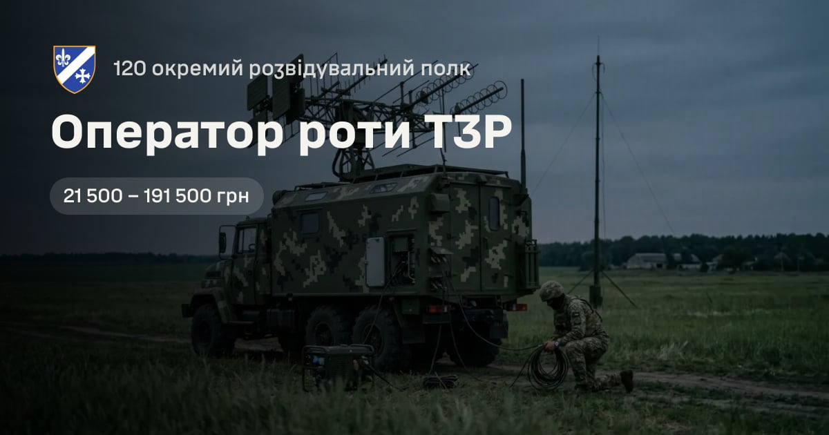Оператор роти ТЗР — 120 окремий розвідувальний полк