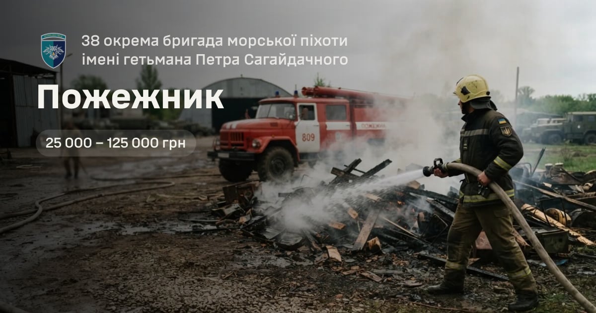 Пожежник — 38 окрема бригада морської піхоти імені гетьмана Петра Сагайдачного