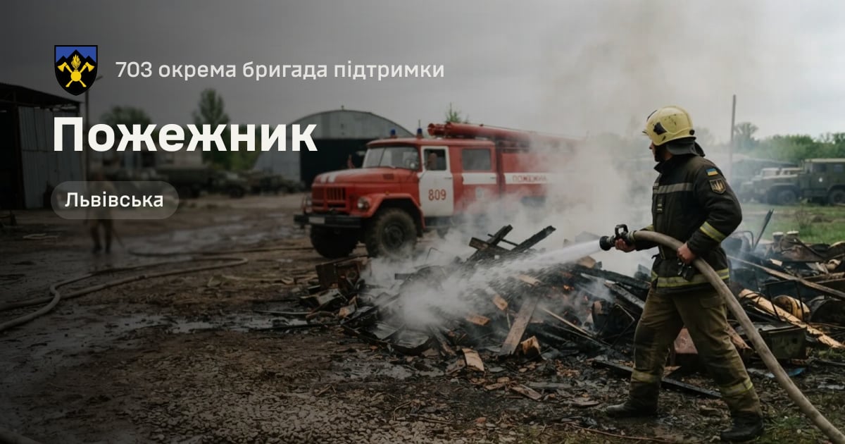Пожежник — 703 окрема бригада підтримки