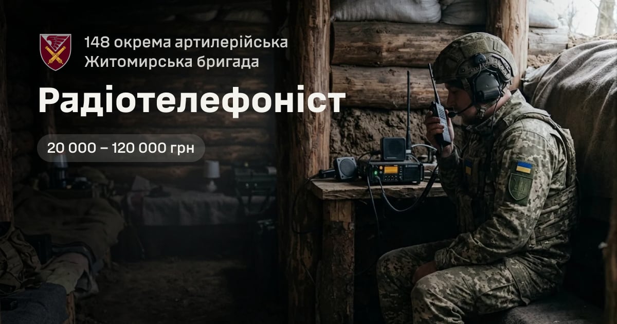 Радіотелефоніст — 148 окрема артилерійська Житомирська бригада